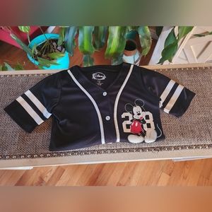 NWOT Disney Mickey Button Jersey